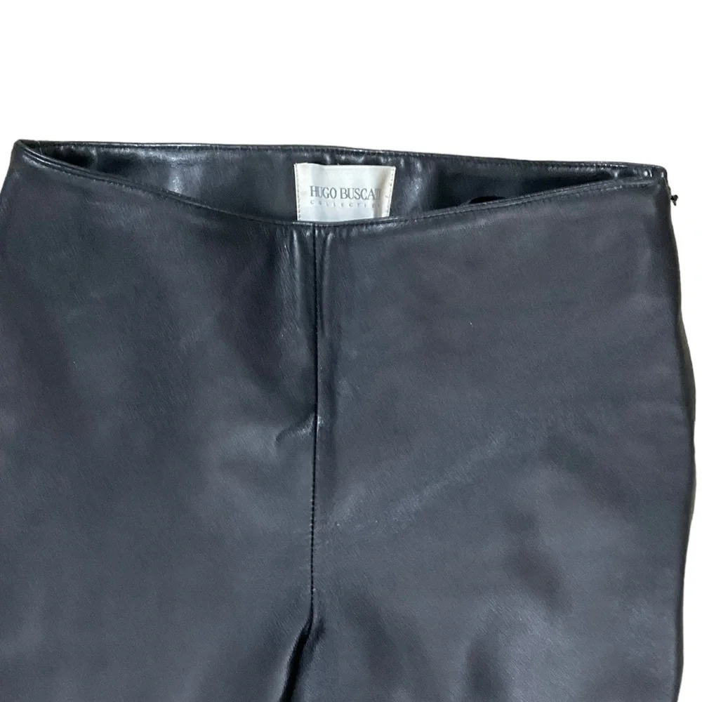Hugo Buscati Collection Vintage Lined Black 100% leather Pants size 6T